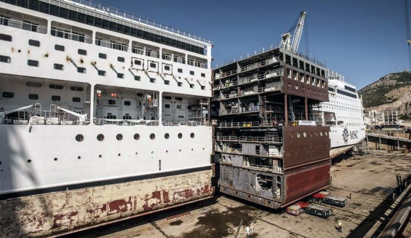 Refitting MSC Armonia